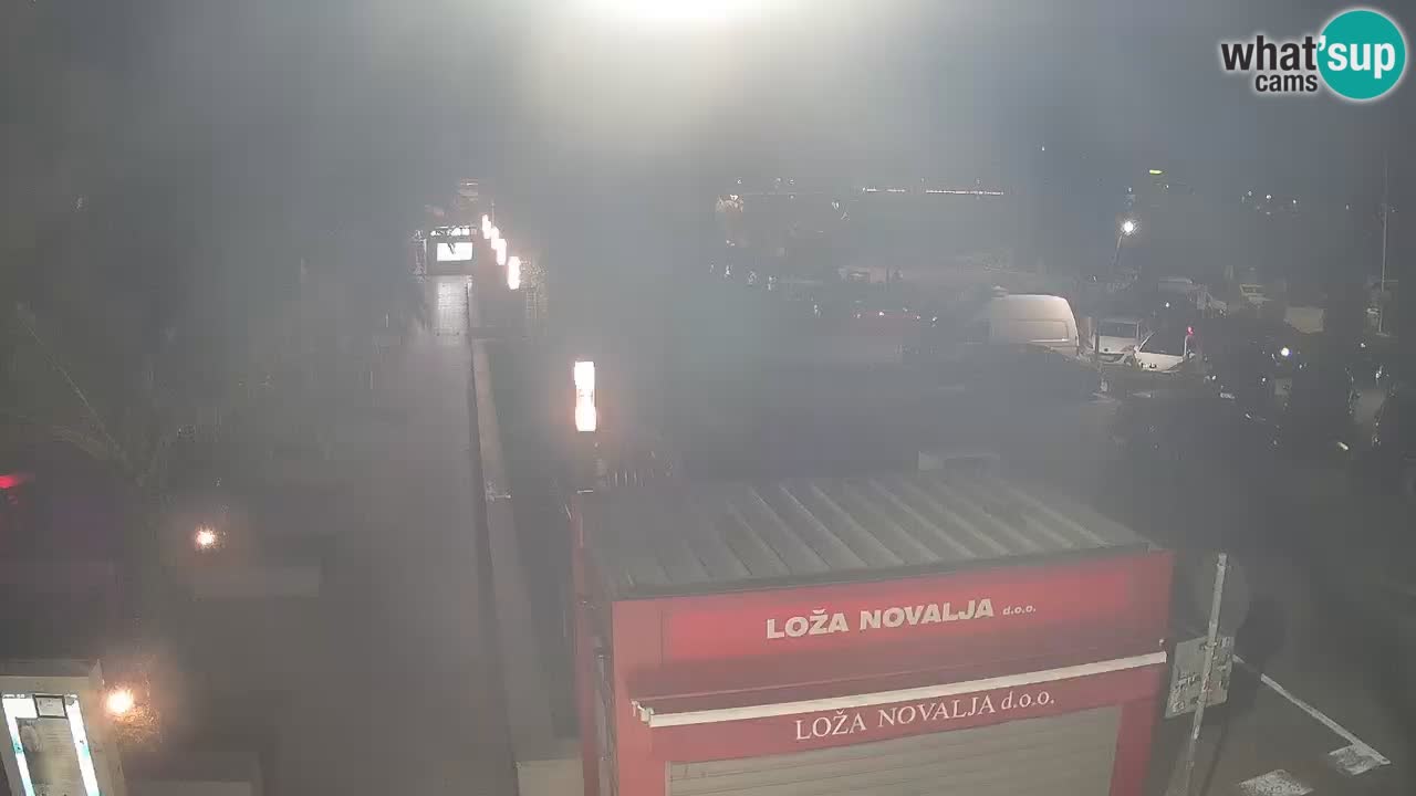 Spletna kamera Novalja – Obala Petra Krešimira IV