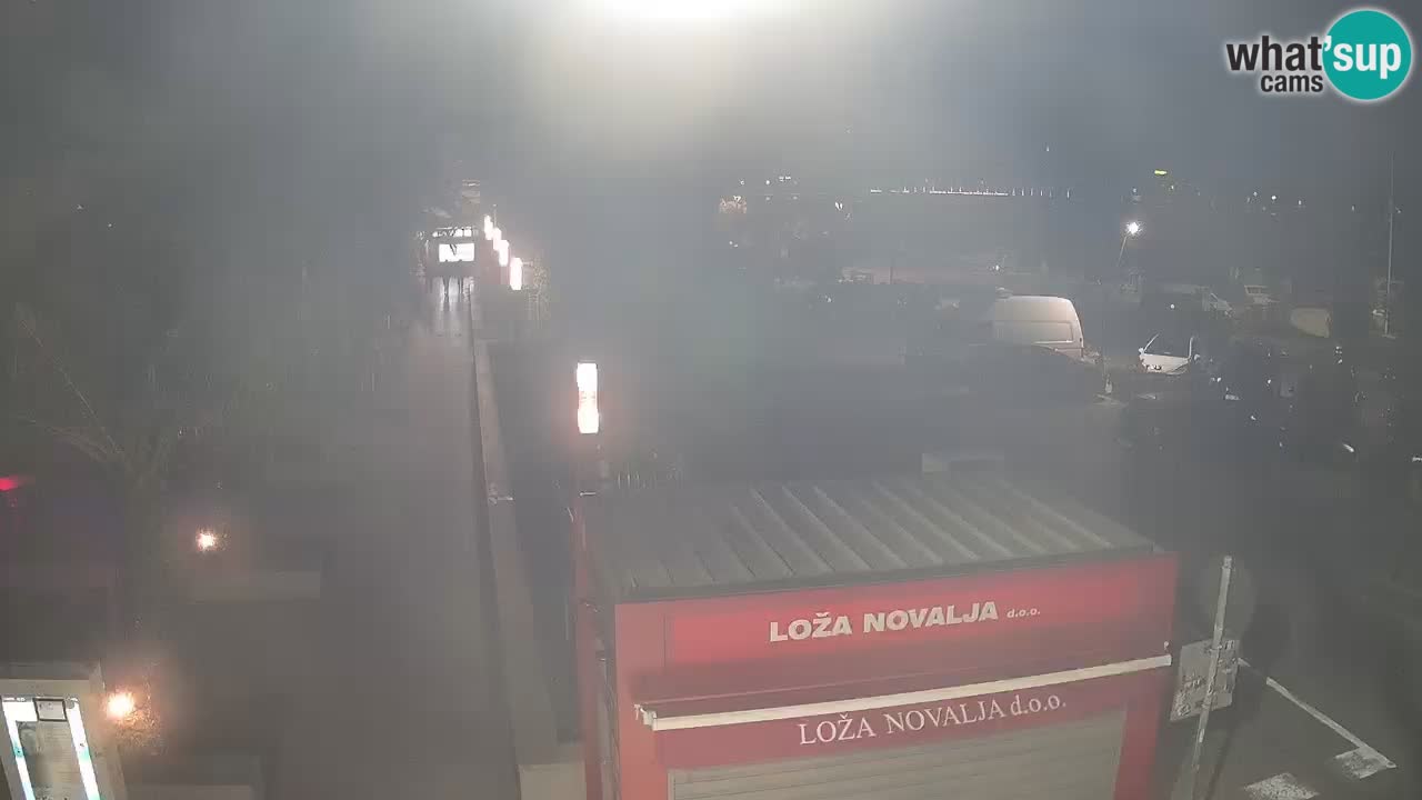 Spletna kamera Novalja – Obala Petra Krešimira IV