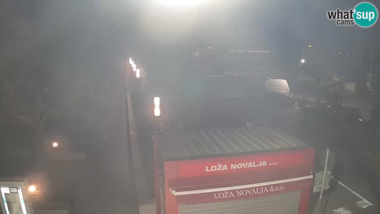 Spletna kamera Novalja – Obala Petra Krešimira IV