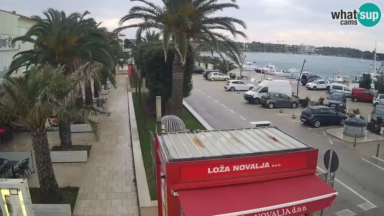 Spletna kamera Novalja – Obala Petra Krešimira IV