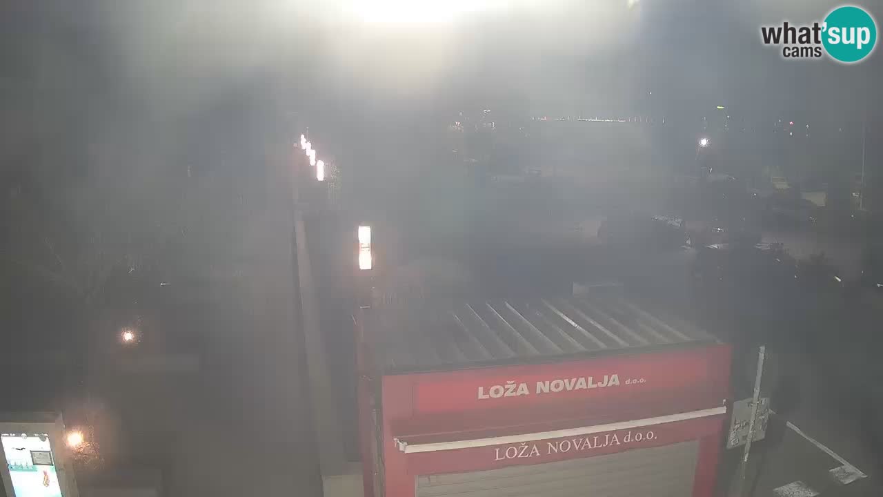 Web kamera Novalja – Obala Petra Krešimira IV