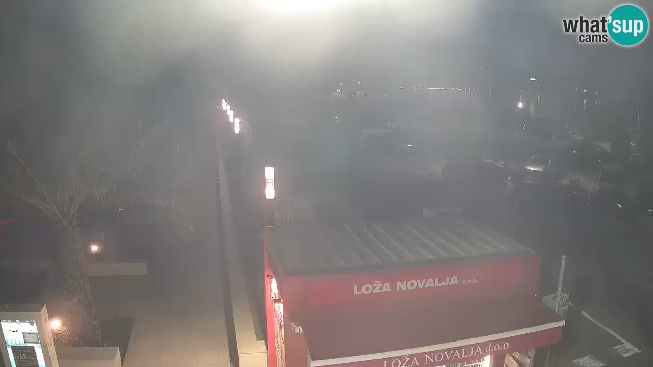 Spletna kamera Novalja – Obala Petra Krešimira IV