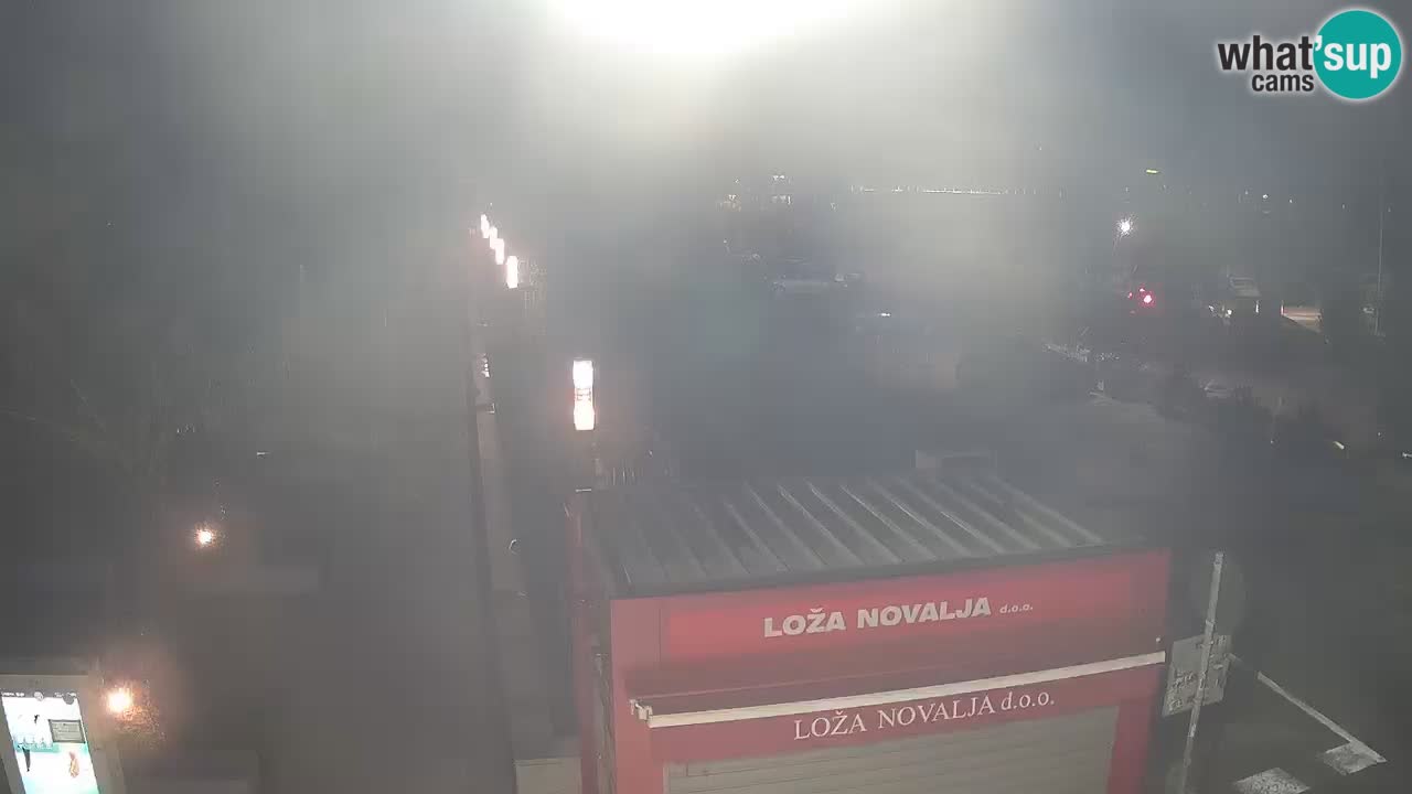 Spletna kamera Novalja – Obala Petra Krešimira IV