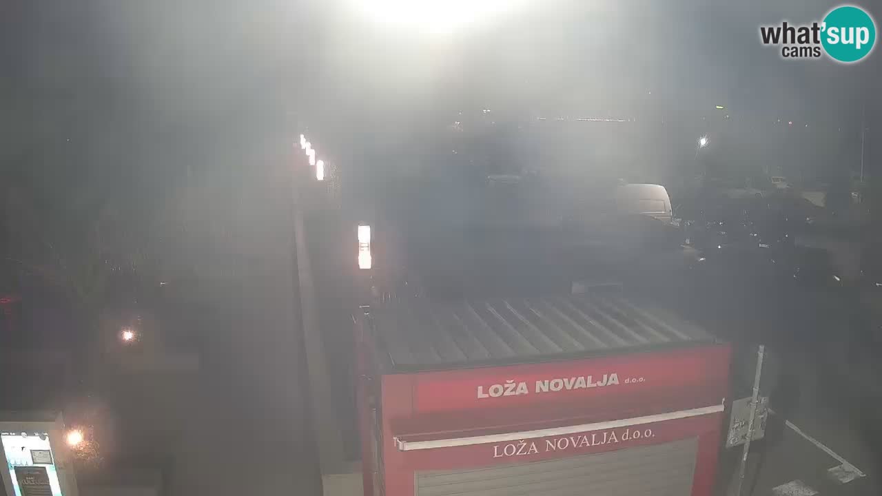 Spletna kamera Novalja – Obala Petra Krešimira IV