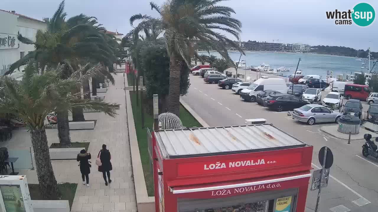 Web kamera Novalja – Obala Petra Krešimira IV