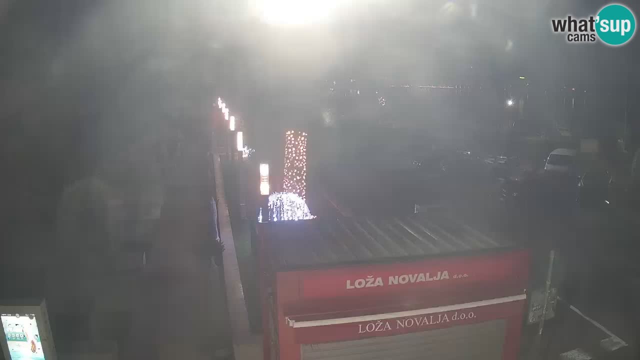 Spletna kamera Novalja – Obala Petra Krešimira IV