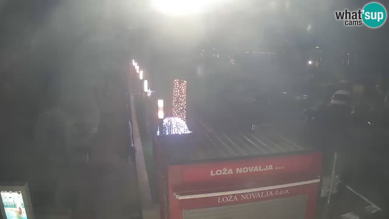 Spletna kamera Novalja – Obala Petra Krešimira IV