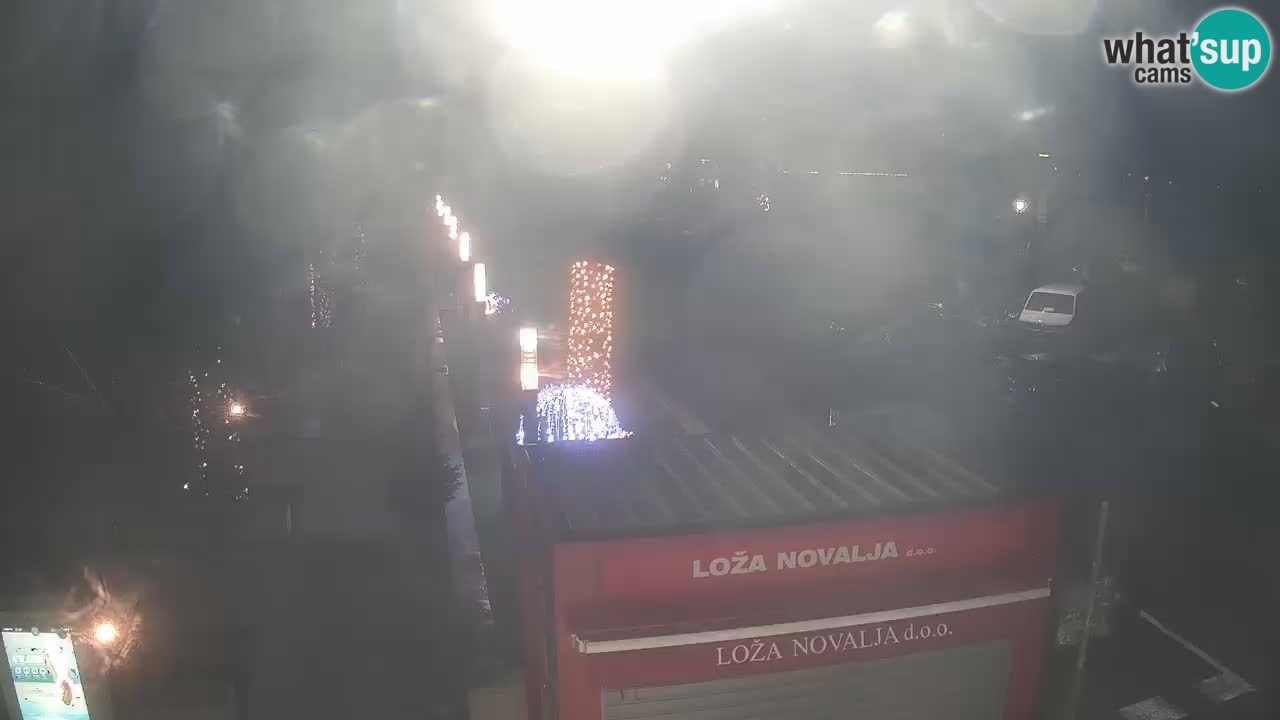 Web kamera Novalja – Obala Petra Krešimira IV