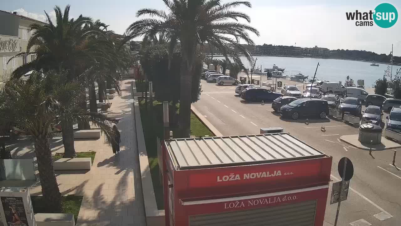 Spletna kamera Novalja – Obala Petra Krešimira IV