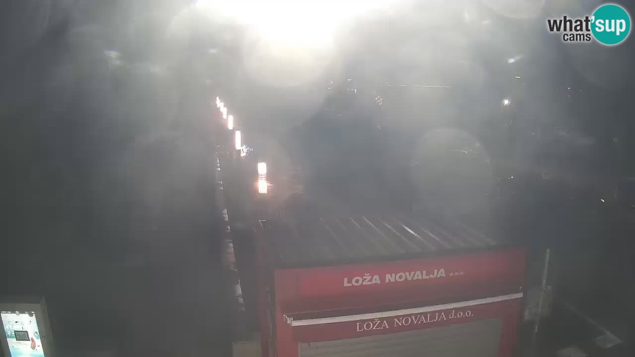 Spletna kamera Novalja – Obala Petra Krešimira IV