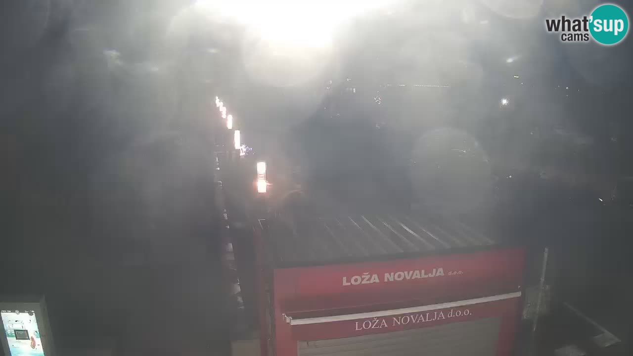 Spletna kamera Novalja – Obala Petra Krešimira IV