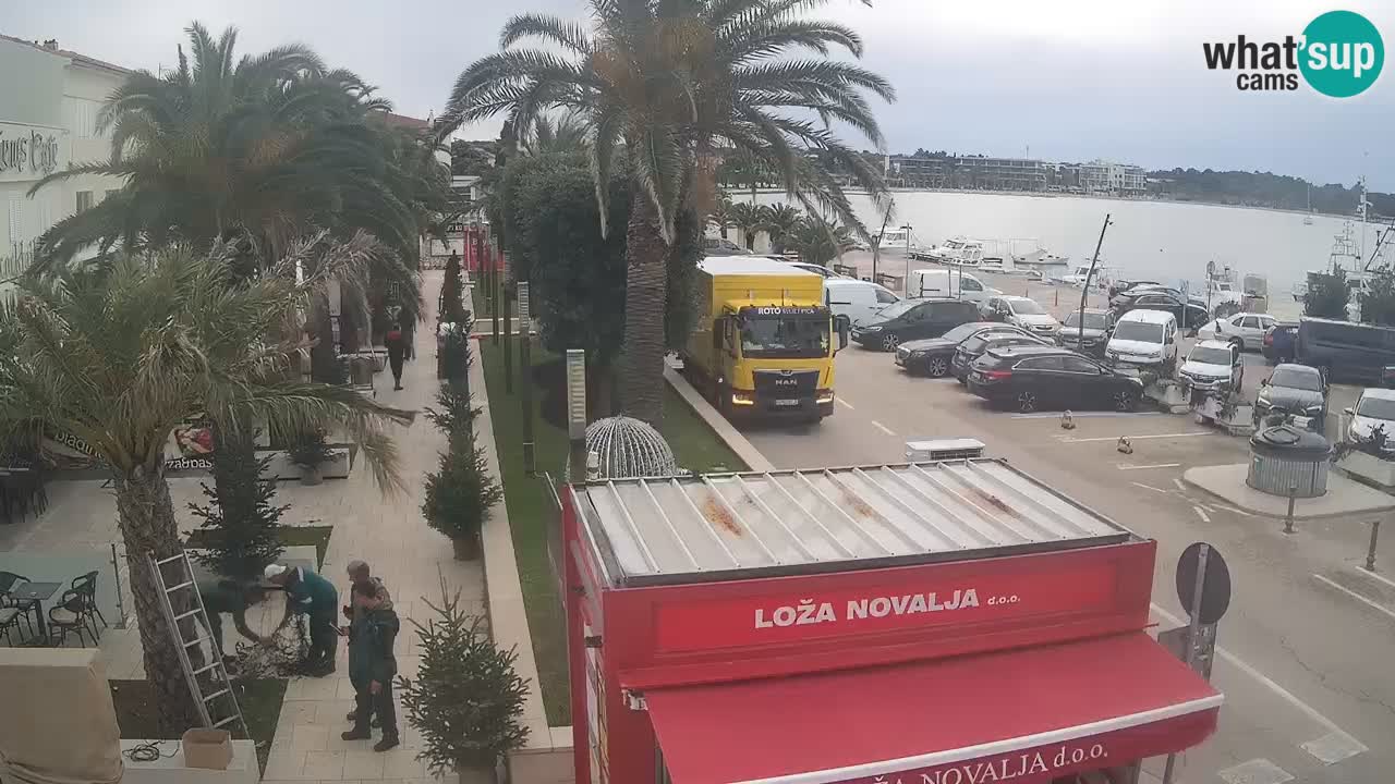 Web kamera Novalja – Obala Petra Krešimira IV