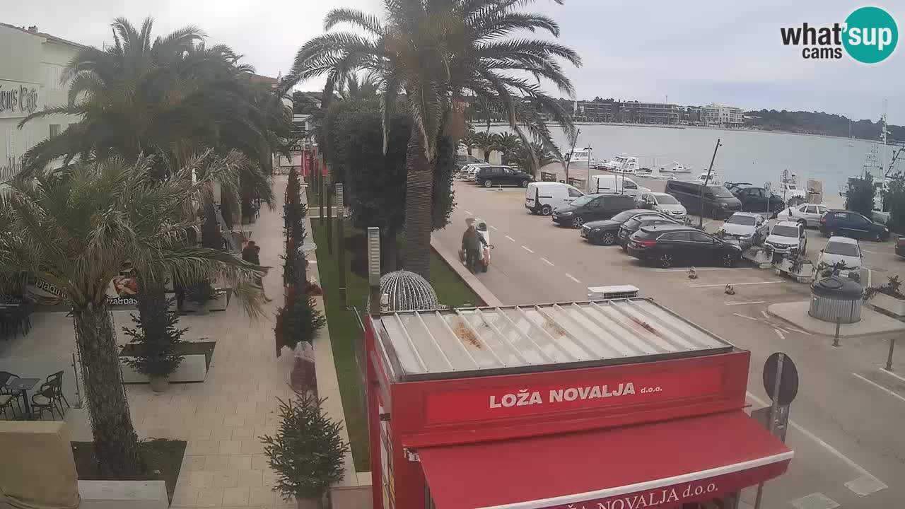 Web kamera Novalja – Obala Petra Krešimira IV