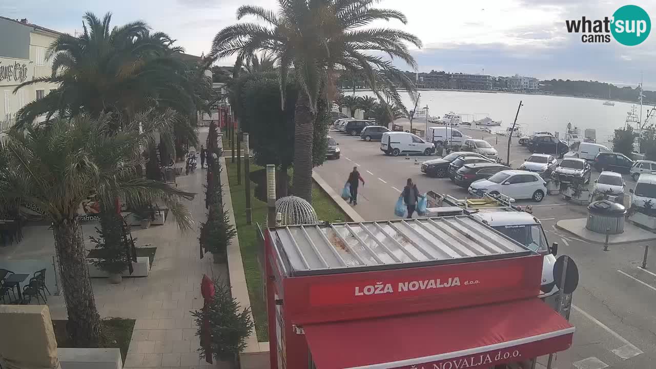 Web kamera Novalja – Obala Petra Krešimira IV