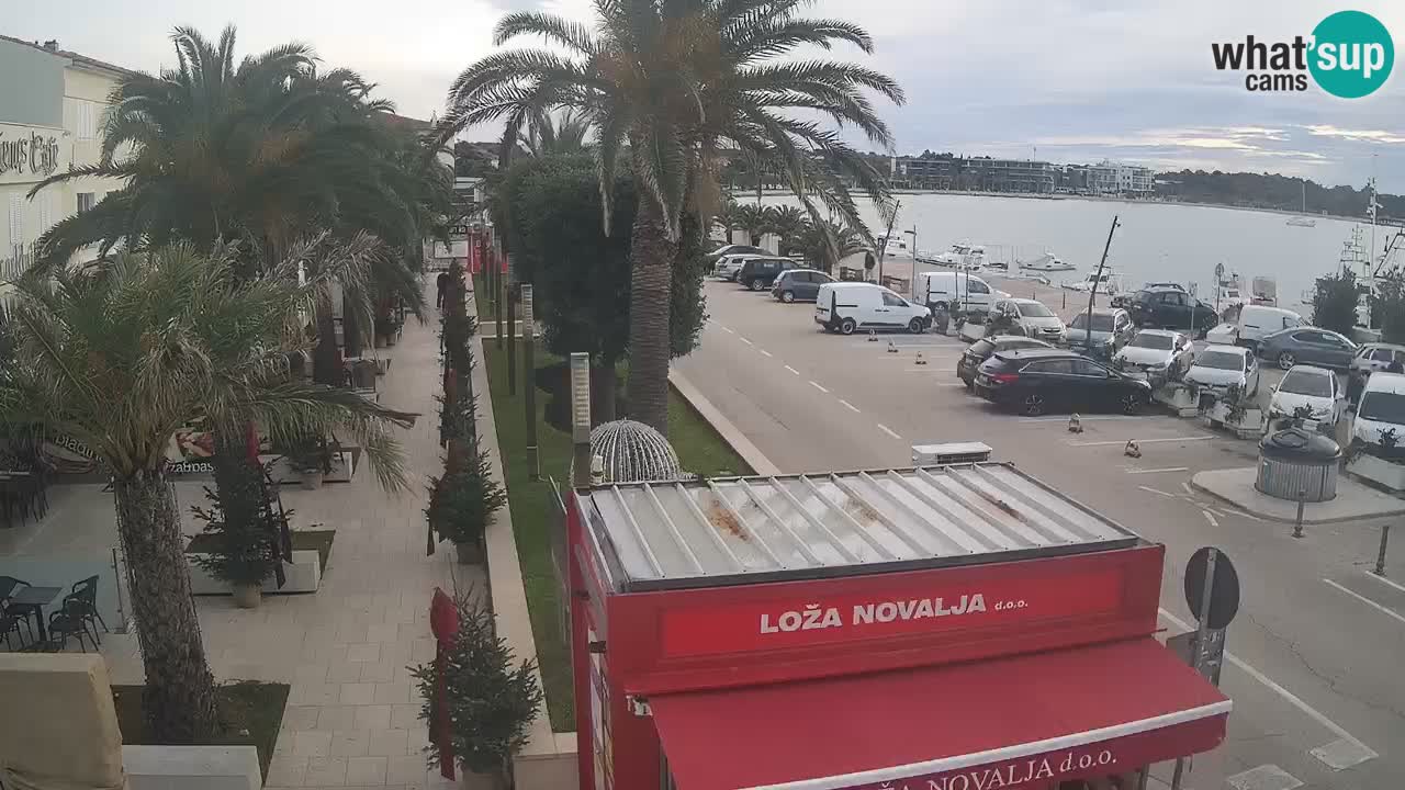 Spletna kamera Novalja – Obala Petra Krešimira IV