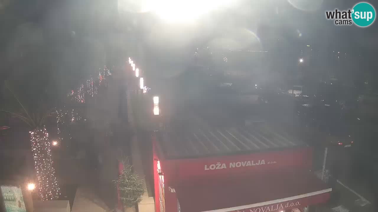 Spletna kamera Novalja – Obala Petra Krešimira IV