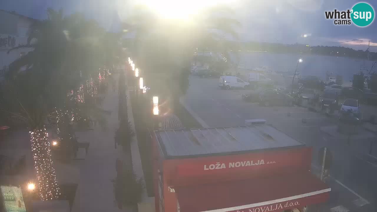 Web kamera Novalja – Obala Petra Krešimira IV