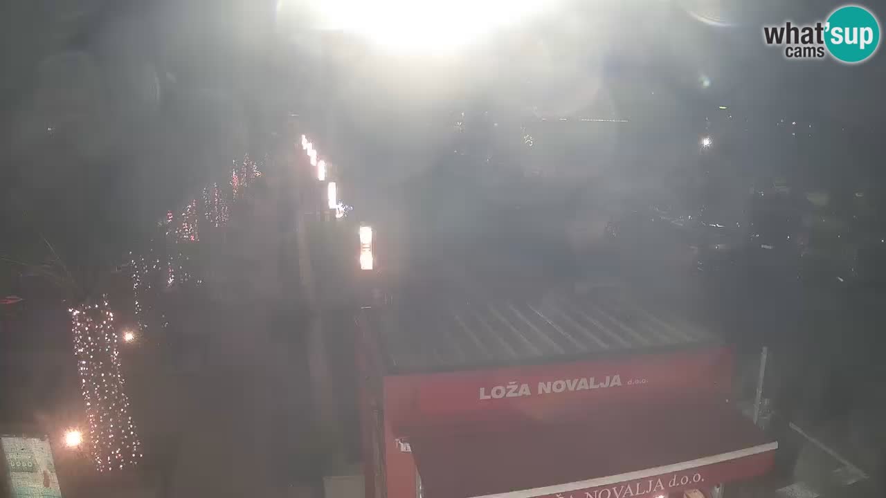 Web kamera Novalja – Obala Petra Krešimira IV