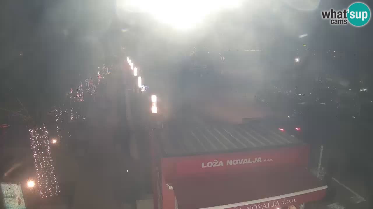 Web kamera Novalja – Obala Petra Krešimira IV