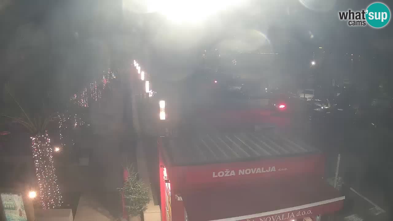 Camera en diecto Novalja – Obala Petra Krešimira IV