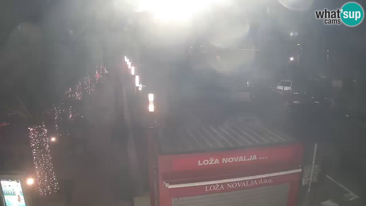 Web kamera Novalja – Obala Petra Krešimira IV