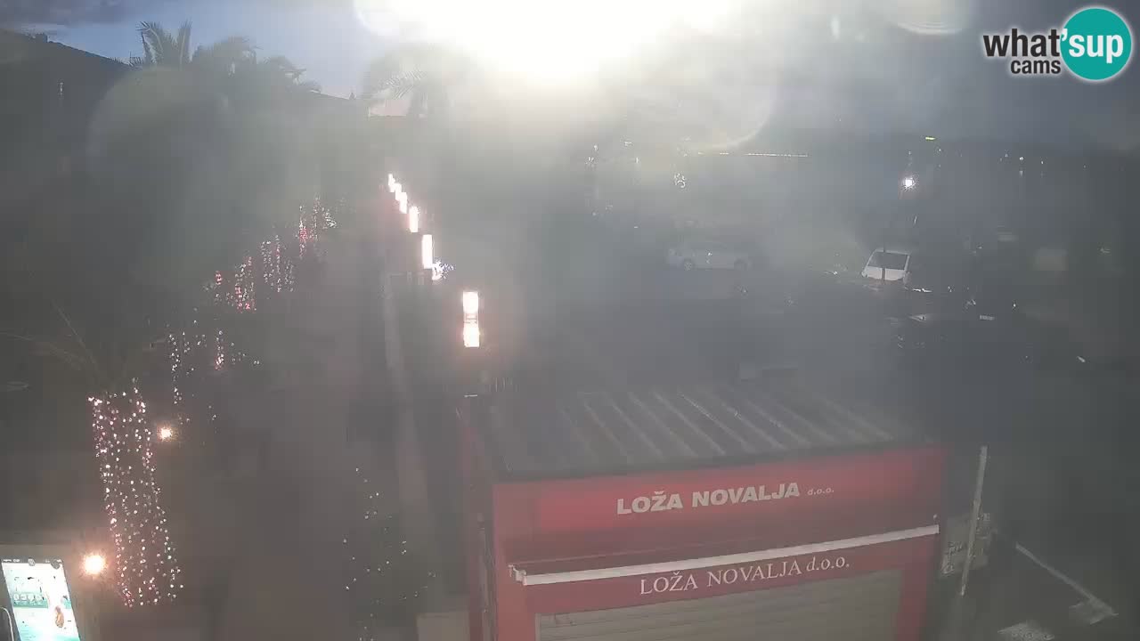 Spletna kamera Novalja – Obala Petra Krešimira IV