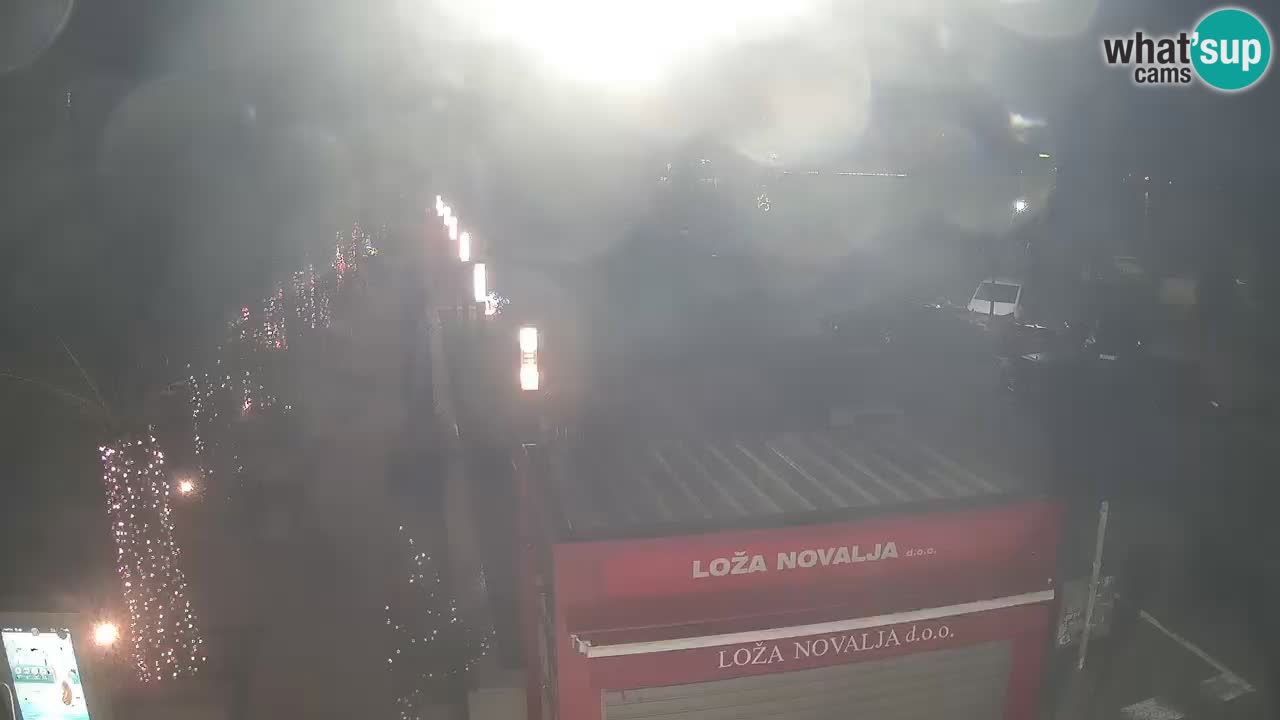 Web kamera Novalja – Obala Petra Krešimira IV