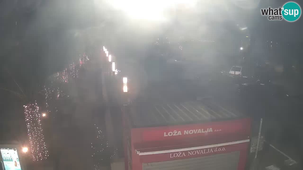 Camera en diecto Novalja – Obala Petra Krešimira IV