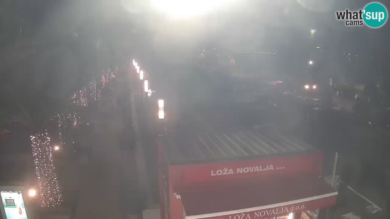 Web kamera Novalja – Obala Petra Krešimira IV