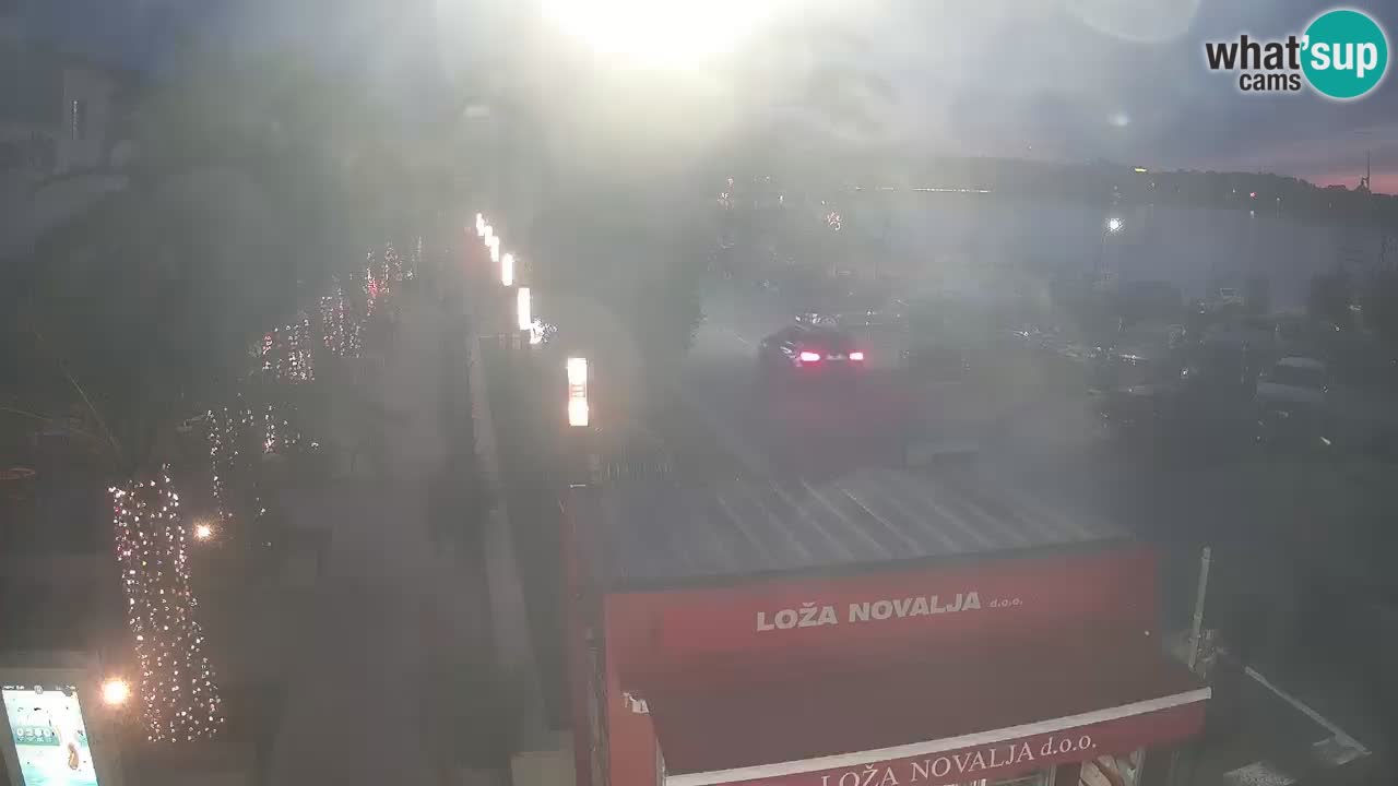 Web kamera Novalja – Obala Petra Krešimira IV