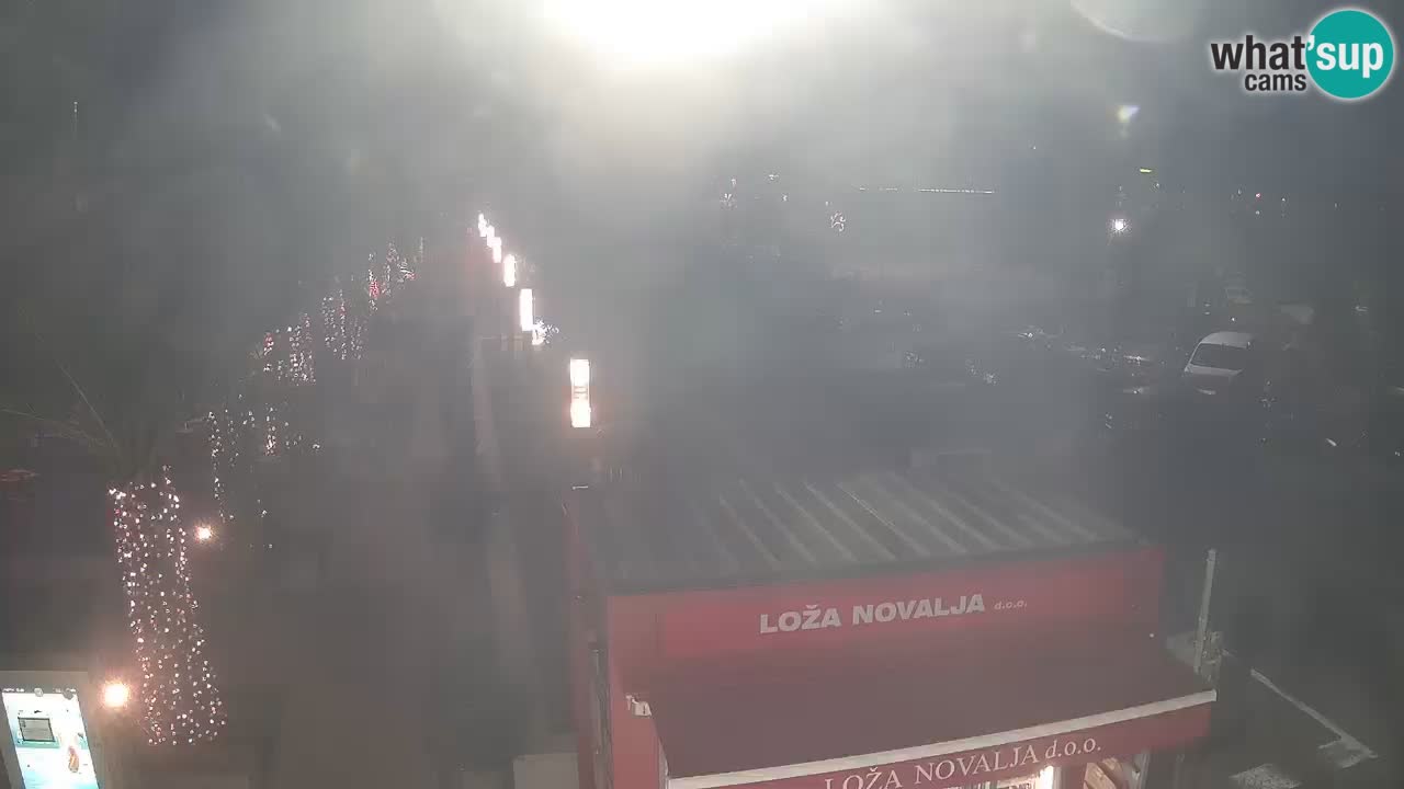 Web kamera Novalja – Obala Petra Krešimira IV