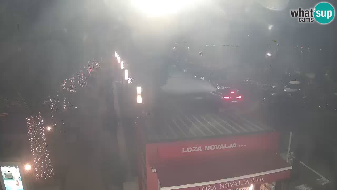 Web kamera Novalja – Obala Petra Krešimira IV