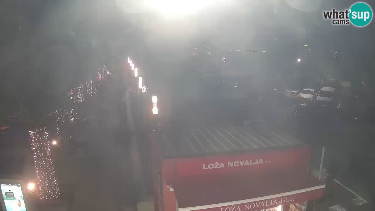 Spletna kamera Novalja – Obala Petra Krešimira IV