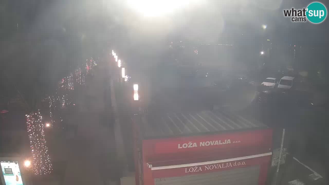 Camera en diecto Novalja – Obala Petra Krešimira IV