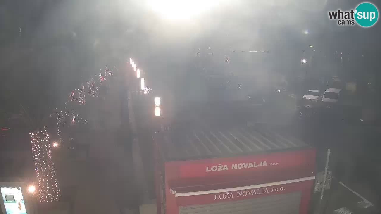 Spletna kamera Novalja – Obala Petra Krešimira IV