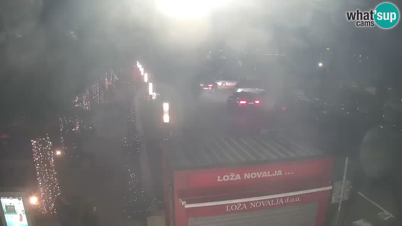 Camera en diecto Novalja – Obala Petra Krešimira IV