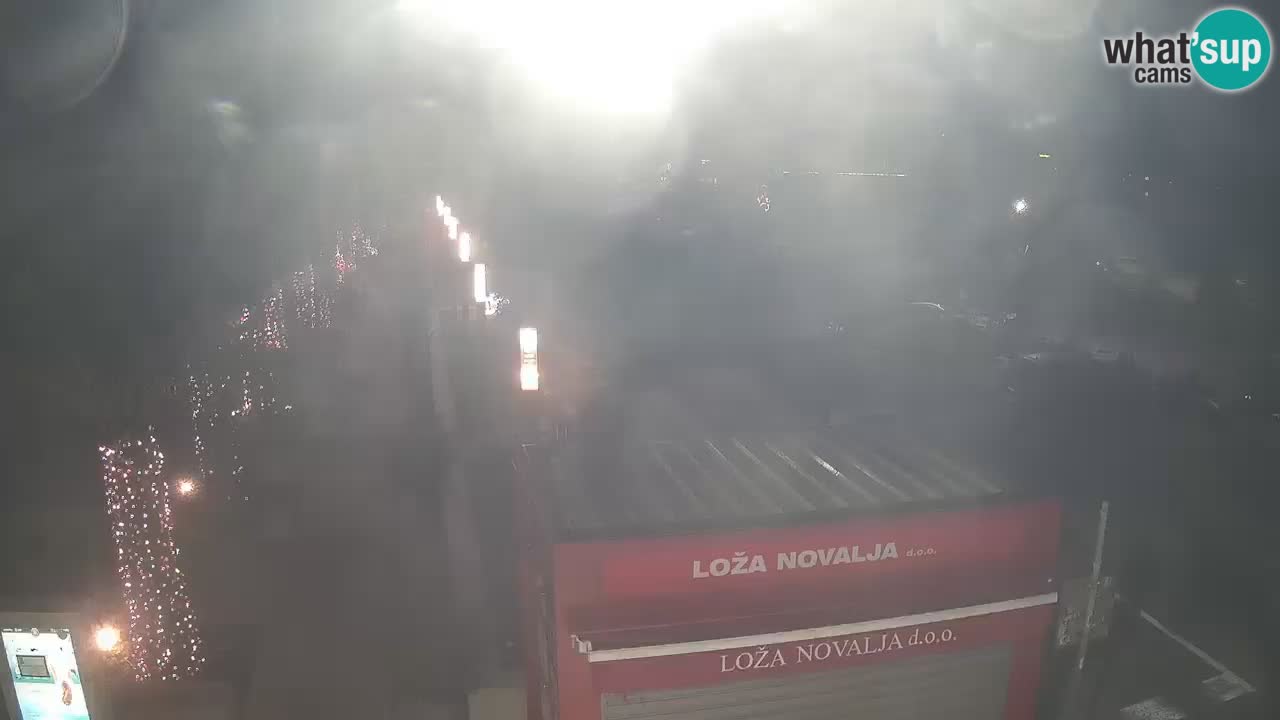 Camera en diecto Novalja – Obala Petra Krešimira IV