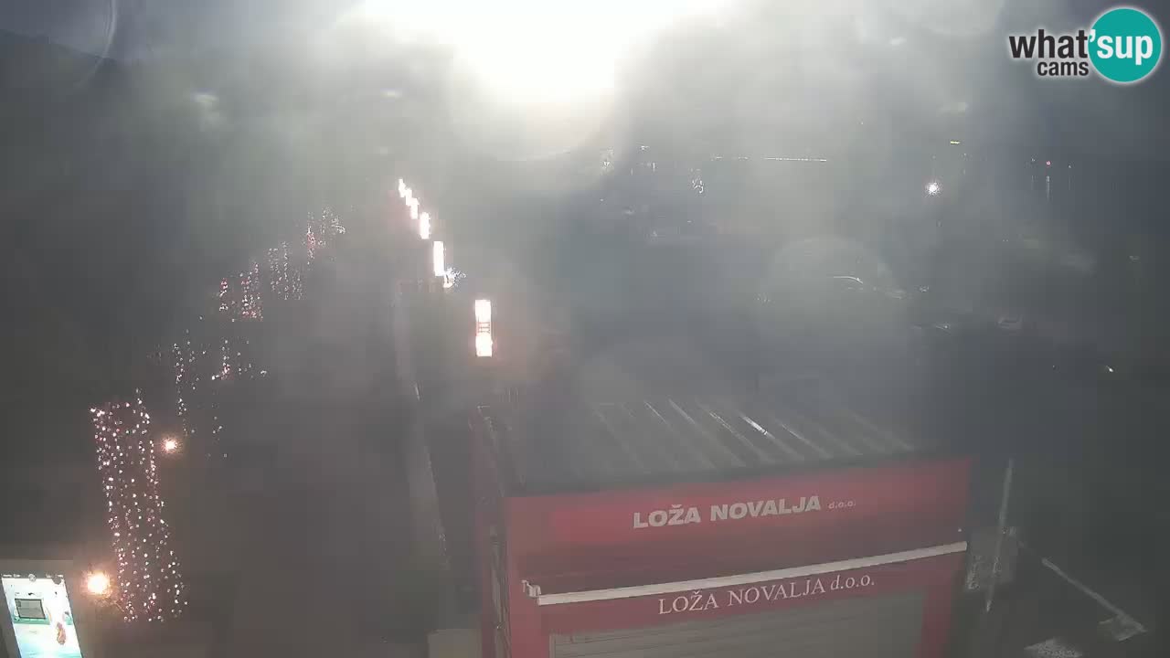 Spletna kamera Novalja – Obala Petra Krešimira IV