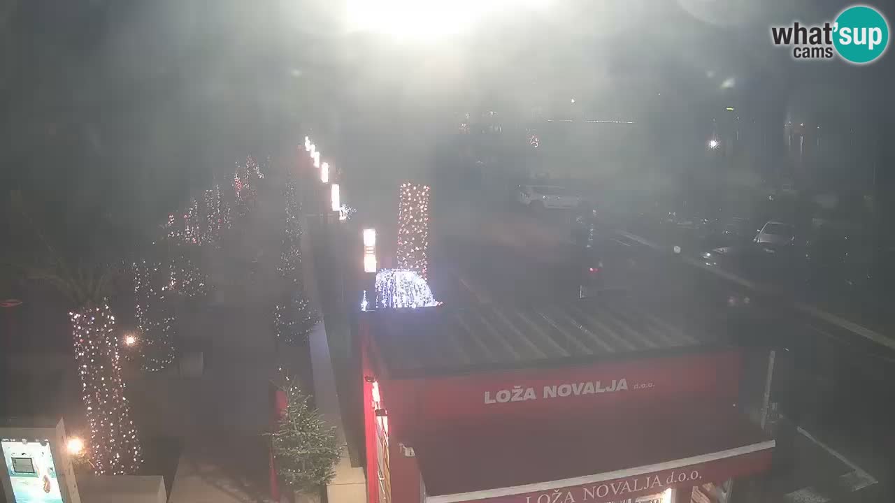 Spletna kamera Novalja – Obala Petra Krešimira IV