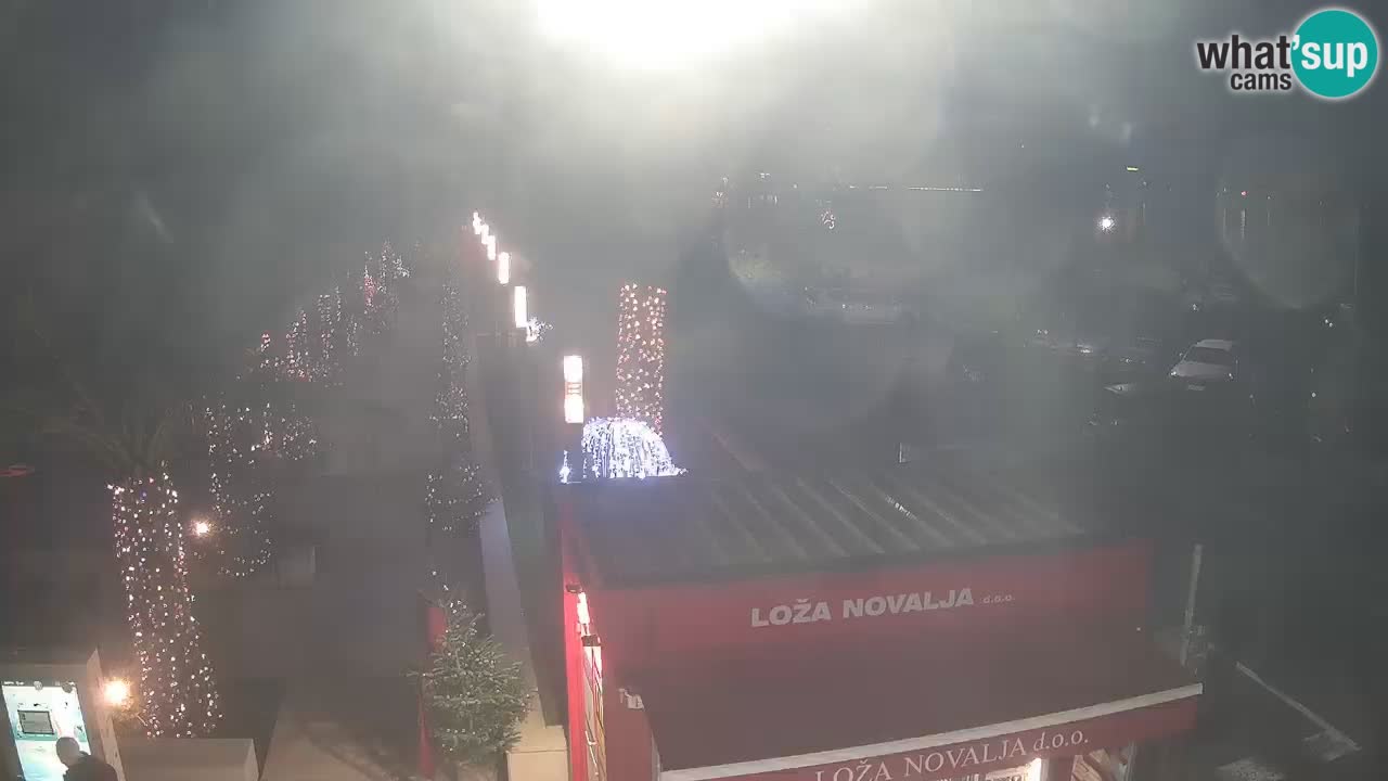 Web kamera Novalja – Obala Petra Krešimira IV