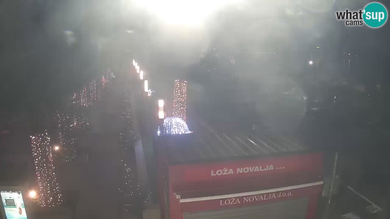 Web kamera Novalja – Obala Petra Krešimira IV