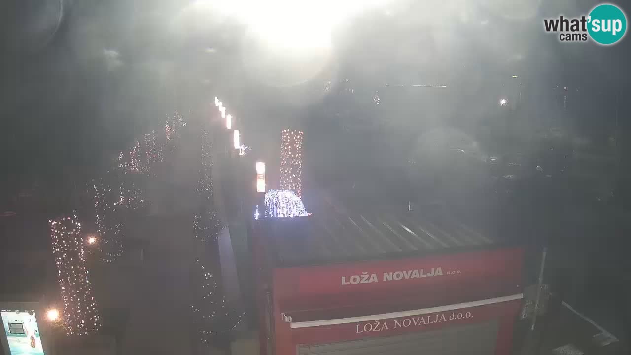 Spletna kamera Novalja – Obala Petra Krešimira IV