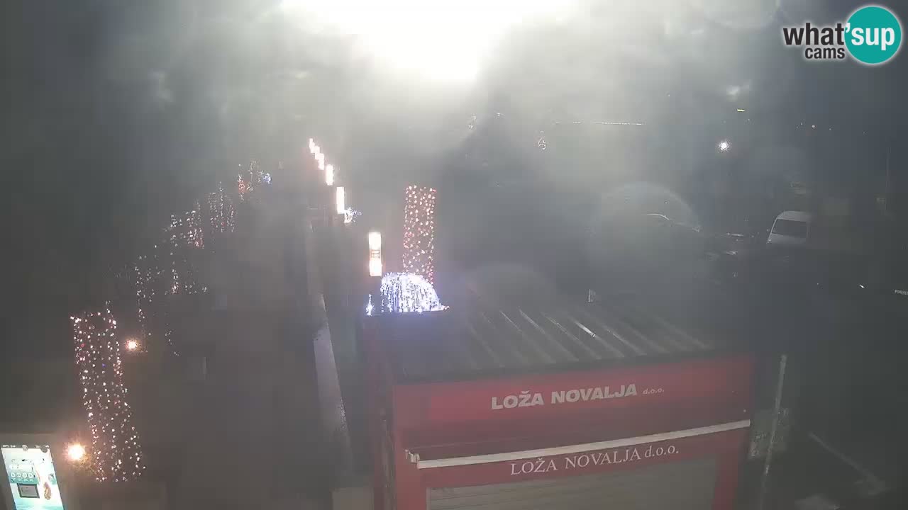 Spletna kamera Novalja – Obala Petra Krešimira IV