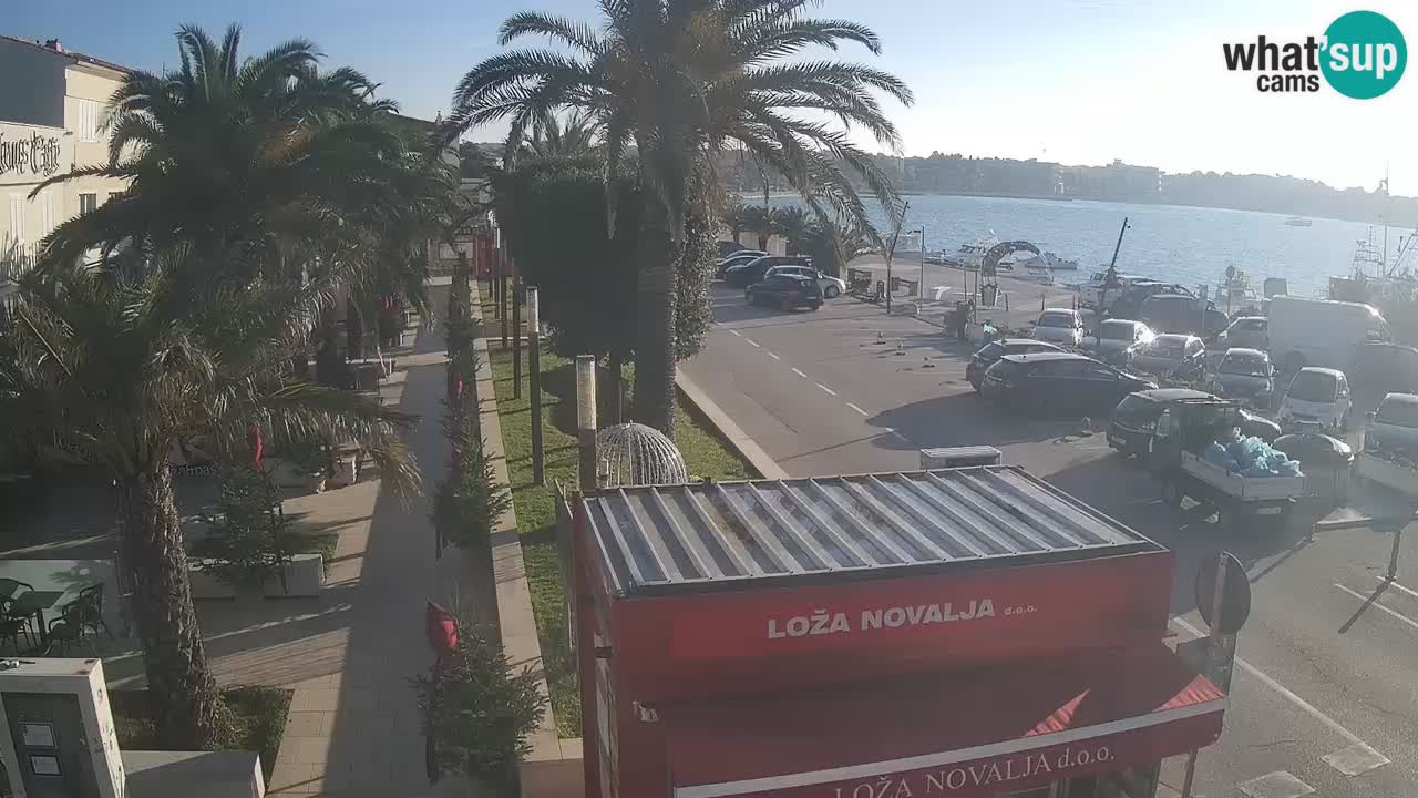 Spletna kamera Novalja – Obala Petra Krešimira IV