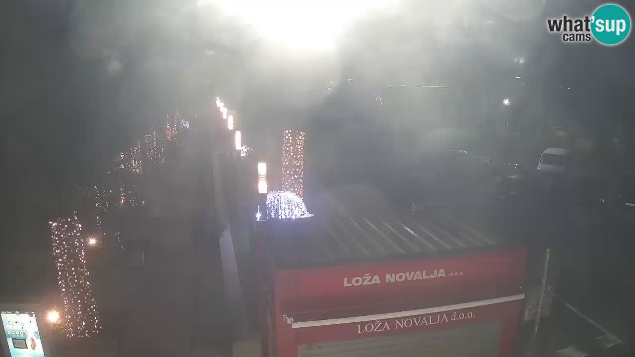 Web kamera Novalja – Obala Petra Krešimira IV