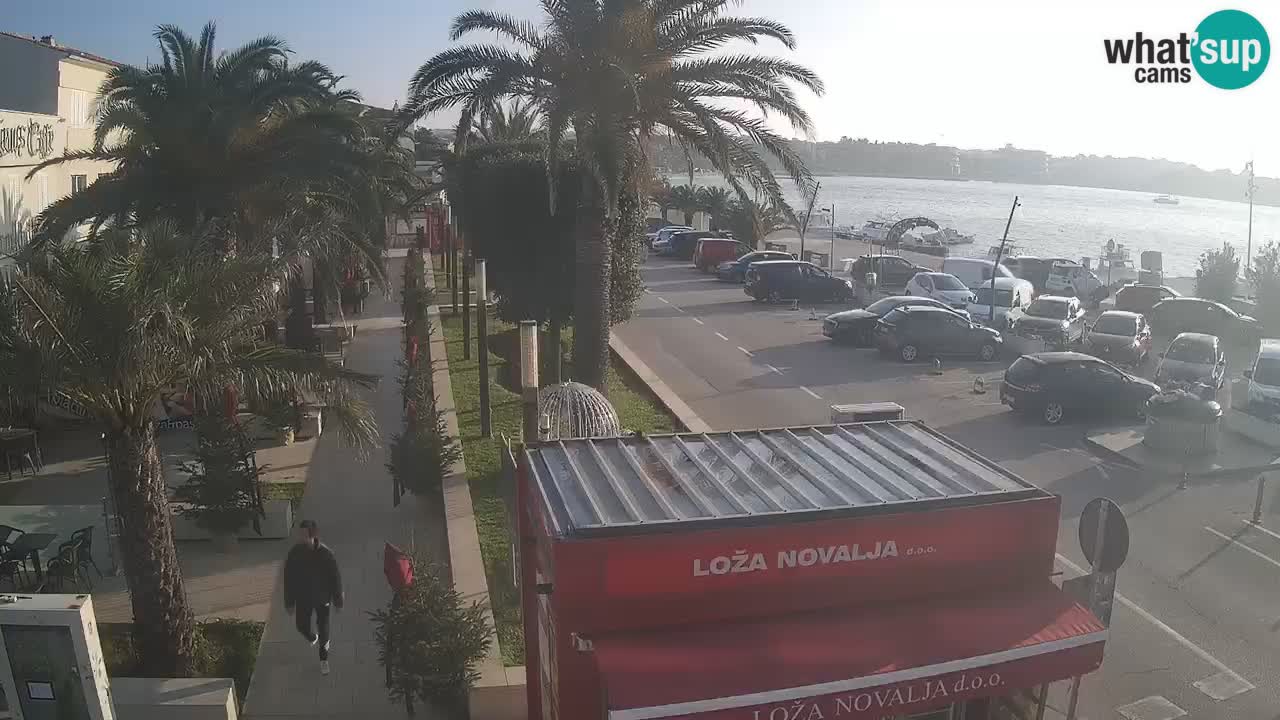 Camera en diecto Novalja – Obala Petra Krešimira IV