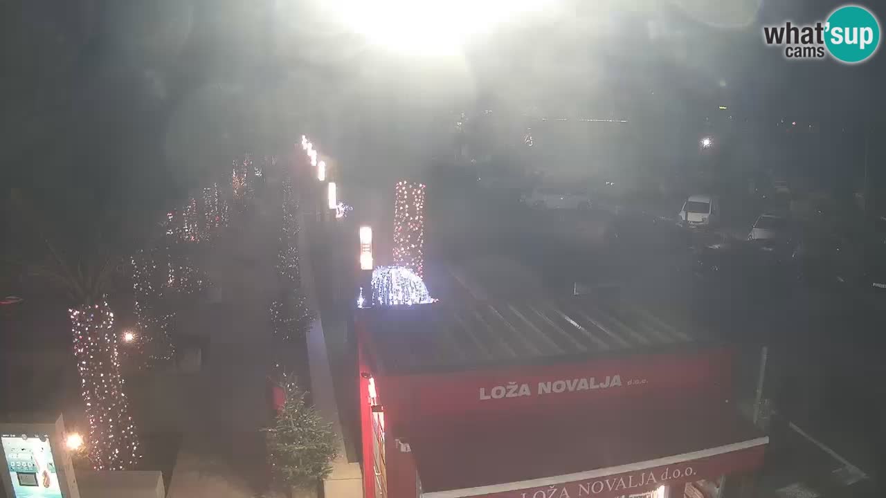 Camera en diecto Novalja – Obala Petra Krešimira IV