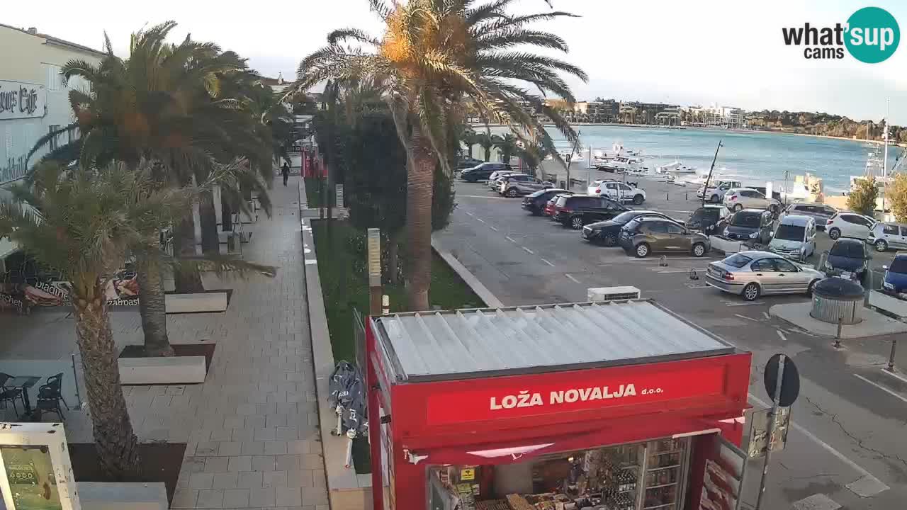 Spletna kamera Novalja – Obala Petra Krešimira IV