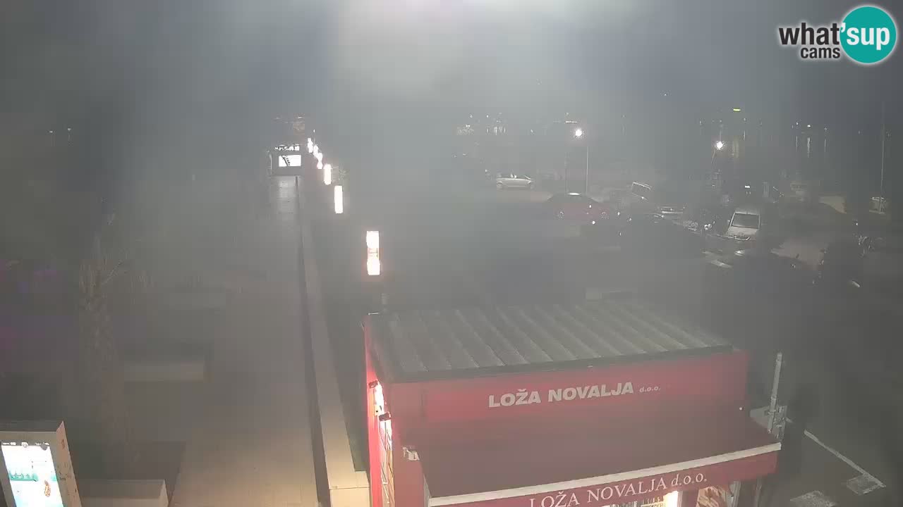 Spletna kamera Novalja – Obala Petra Krešimira IV