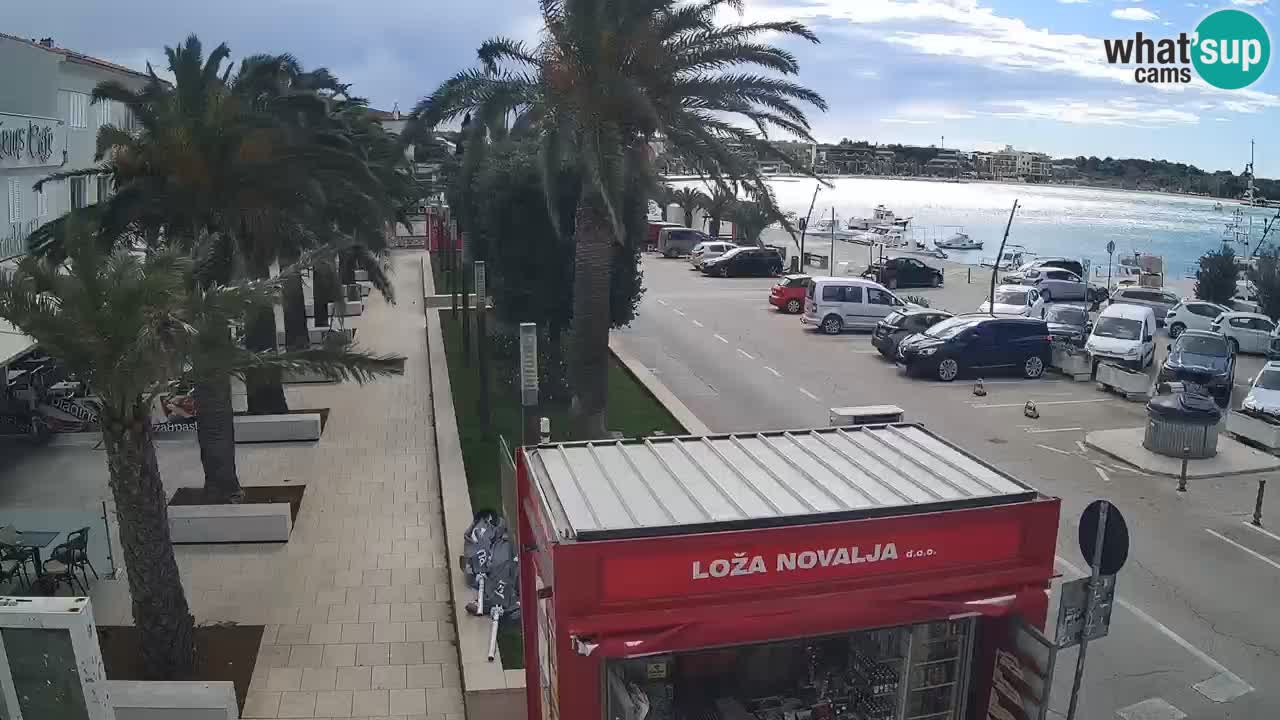 Web kamera Novalja – Obala Petra Krešimira IV